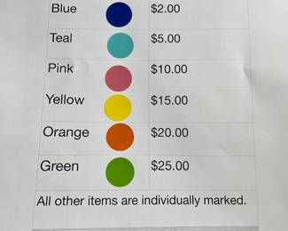 Clear and Well Labeled Pricing. Many $1 items.