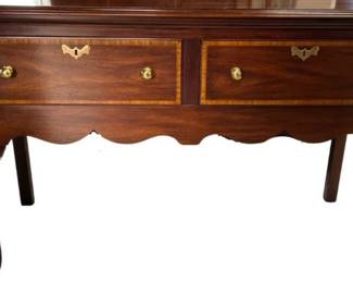 Henkel Harris two drawer mahogany huntboard