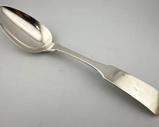 Richmond coin silver serving spoon by Mitchell and Tyler