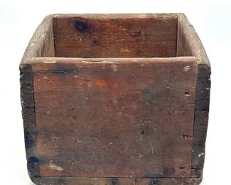 Antique pine primitive crate