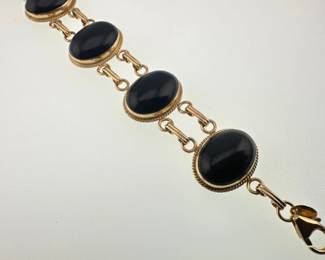 Onyx 14kt bracelet