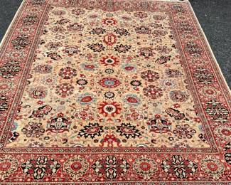 Stunning room size vegetable dye room size rug from Pakistan; 10’ x 13’9”