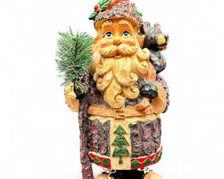 Jo-Ann 'Woodland Santa' Figurine with Bear & Toys