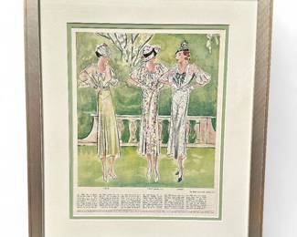 Framed 1930s McCall's Fashion Pattern