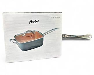 Parini 6 Qt Copper Non-Stick Square Pan w/ Lid