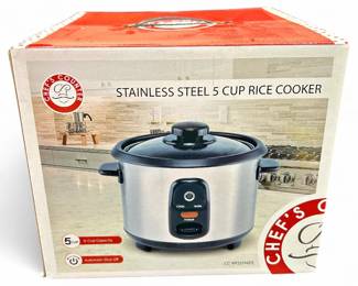 Chef's Counter 5-Cup Stainless Steel Rice Cooker