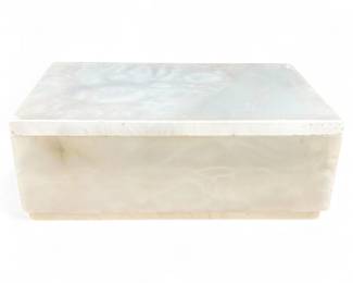 Vintage Gimar Italian Alabaster Trinket Box