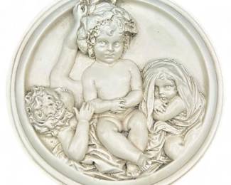 Italian Plaque after E.W. Wyon's "Playing Children"