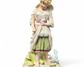 Antique Gebruder Heubach Bisque Porcelain Figurine