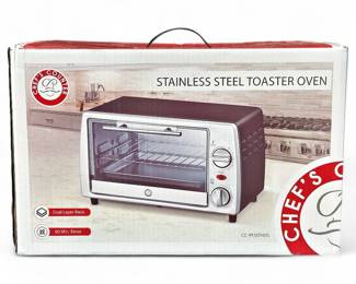 Chef's Counter 4-Slice Stainless Steel Toaster Oven