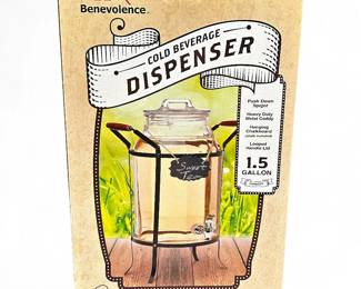 Benevolence 1.5 Gallon Beverage Dispenser w/ Caddy