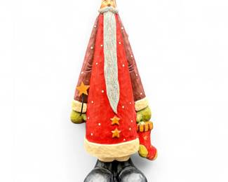 Folk Art Style Santa Claus Figurine
