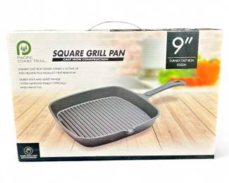 Pacific Coast Trail 9" Cast Iron Grill Pan