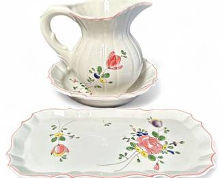 Italian Ceramic Wash Basin Set for Breuner's