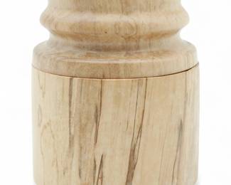 Handmade Turned Wood Jar w/ Lid