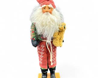 Large Folk Art Style Santa Claus Figure