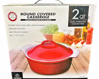 Chef's Counter 2 Qt Round Casserole Dish