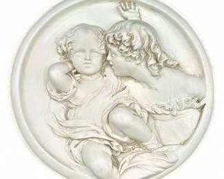 Italian Plaque after E.W. Wyon's "The Calmady Children"