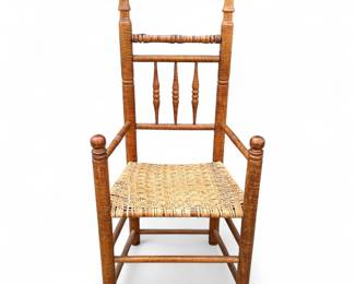 Antique Pilgrim-Style Turned "Carver" Armchair