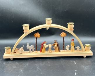Richard Glässer German Nativity Scene Candle Arch