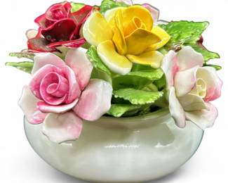 Royal Doulton Bone China Floral Arrangement Figurine