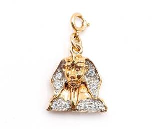 Victoria Wieck Gold-Plated Sterling Sphinx Charm