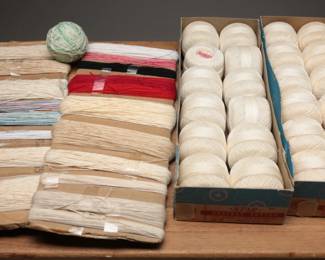 Victorian to Edwardian era crochet bolts and new store stock threads