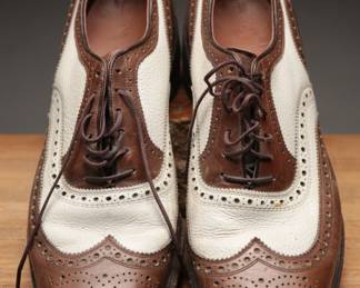 Mid Century 50s Men's Leather Two Tone wingtips