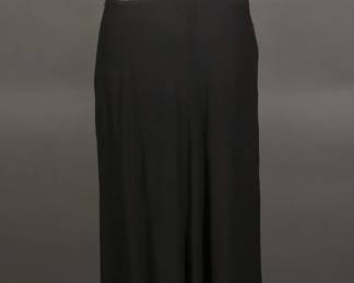 Fabulous 1940s Novelty Cherry beaded Ivory and Black crepe rayon gown