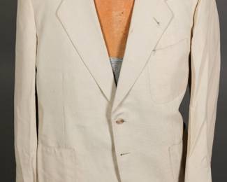 Mid to Late 1950s to early 1960s Palm Beach Linen Blend dinner jacket