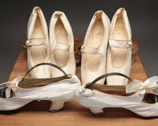 Girls and young ladies leather shoes, c. later 1910s to early 20s