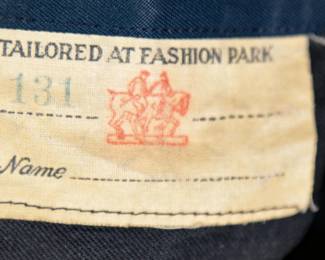 1930s era suit label