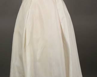 1960s hand beaded and all silk taffeta debutante gown