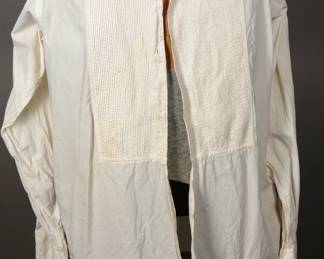 Early 20s era mens collarless dress shirt
