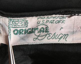 Great tag in an early 1940s gown