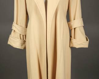 Fabulous later Women's 1940s buttercream wool coat