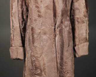 Rare later 1930s to early 1940s sheared broadtail lamp coat.