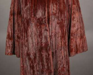 Very rare 50s Summer Ermine full length fur coat