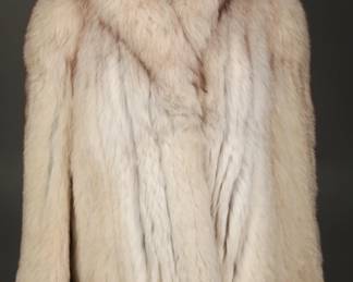 1980s Luxurious Fox Fur shawl collar jacket