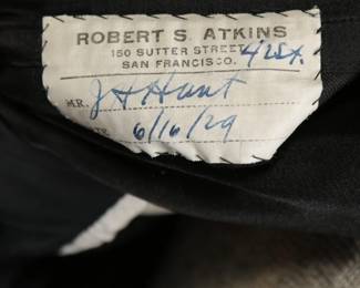 Cool label with date and provenance