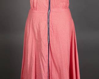 Sweet 1940s Homefront Patriotic Front zip lounge/house dress