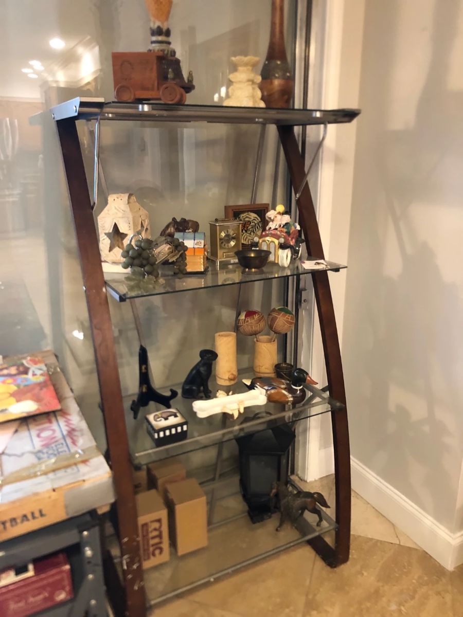 Wood and Glass Shelf