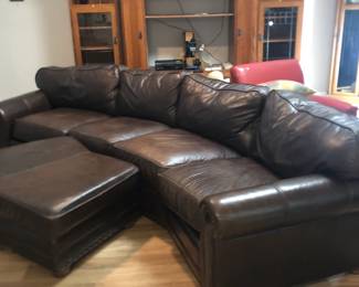 Couch and Entertainment Center- lighted