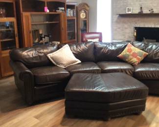 Leather couch- like new condition!