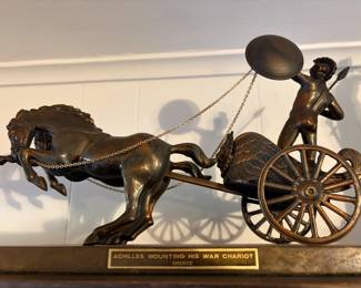 Achilles Mounting His War Chariot - Bronze 