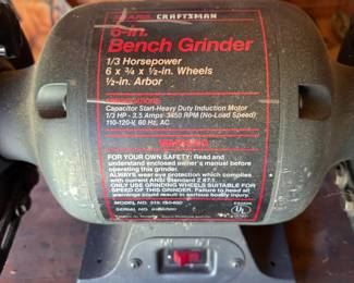 Craftmans 6-inch Bench Grinder
