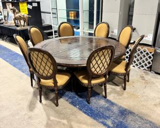 Marge Carson Dining Table & Chairs Orlando Estate Auction