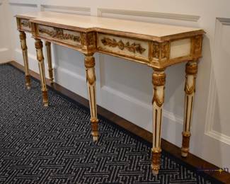 Neoclassical console table, made in Italy