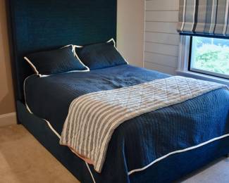 Queen upholstered bed