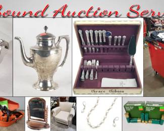 SAS Sterling Silverware Set, Gold Jewelry, Tools Online Auction
